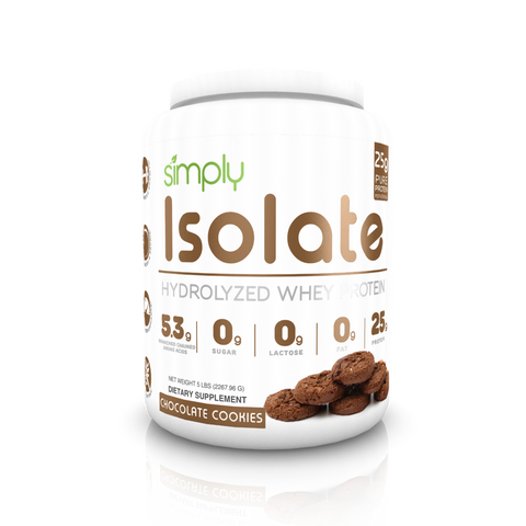 Simply Isolate Hydrolyzed Whey Protein – 5lbs